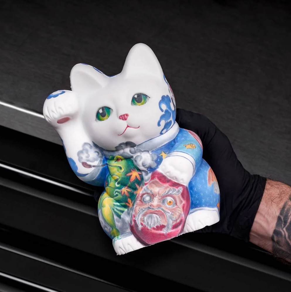 A POUND OF FLESH | Lucky Cat artwork - Tattoo Supplies Eikon Device 