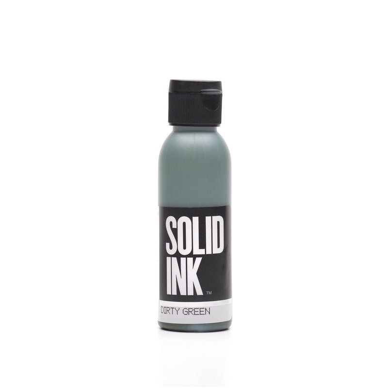 SOLID INK Old Pigment Set - DIRTY GREEN - Tattoo Supplies USD