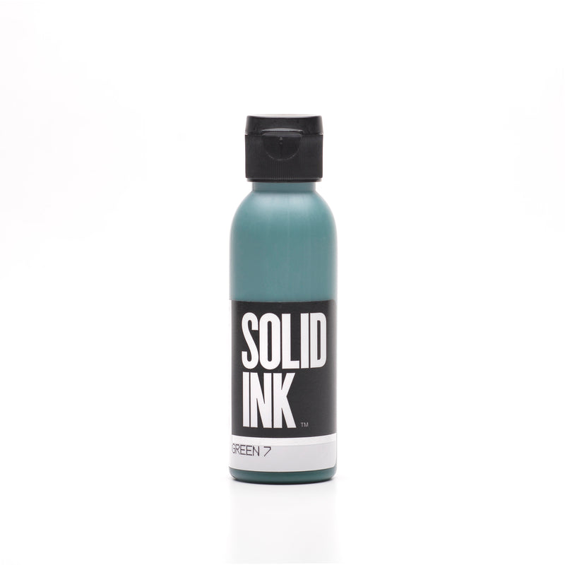 SOLID INK Old Pigment Set - GREEN 7 - Tattoo Supplies USD